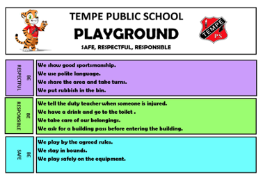 Positive Behaviour for Learning Tempe PS